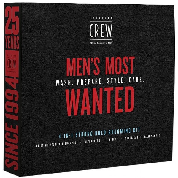 KIT MEN'S MOST WANTED 4-IN-1 STRONG HOLD GROOMING AMERICAN CREW