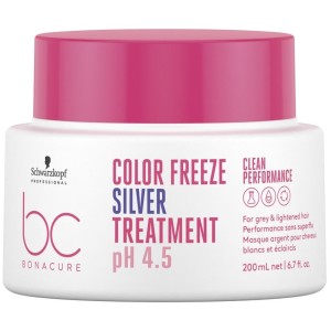 Schwarzkopf Professional BC Bonacure Color Freeze Silver Maschera 200 ml Antigiallo per Capelli Biondi e Grigi